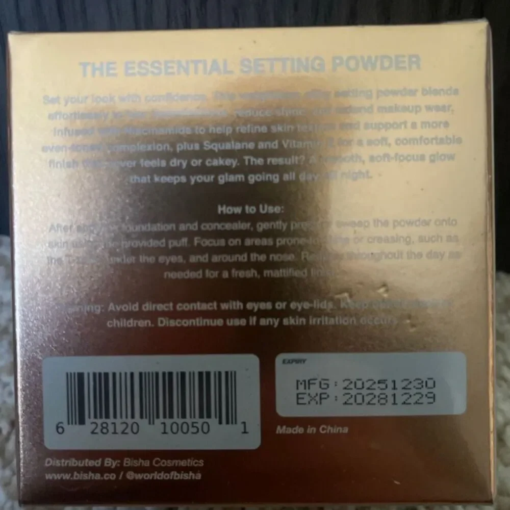 Bisha The Essential Setting Powder - Tokyo Translucent BNIB, SEALED
